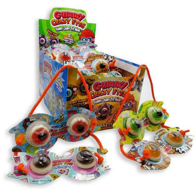 0.53 oz. Gummy Raindrops with Crazy Eyes - Fun and Fruity Edible Treats