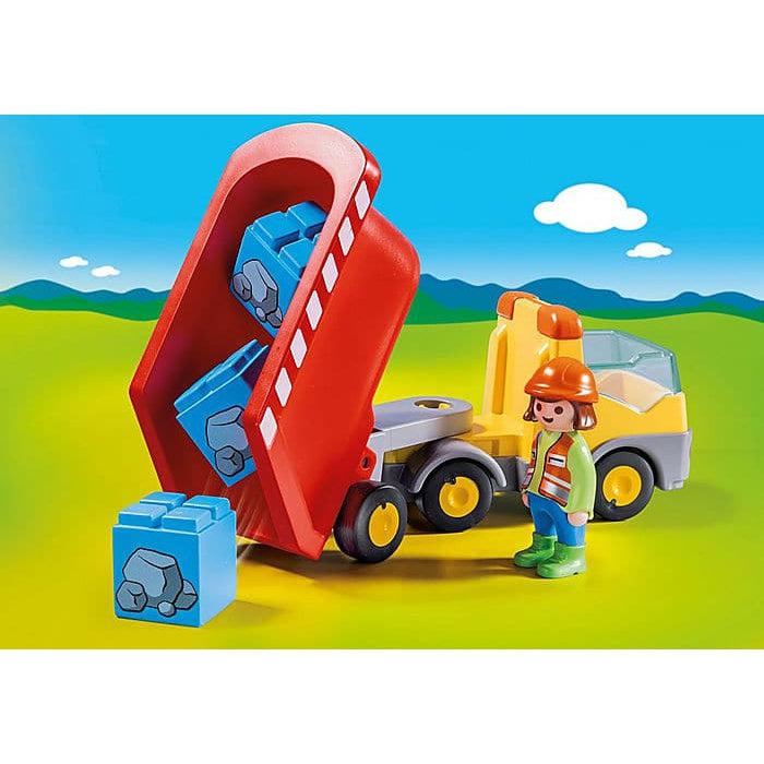1.2.3. Construction Dump Truck Toy for Little Builders