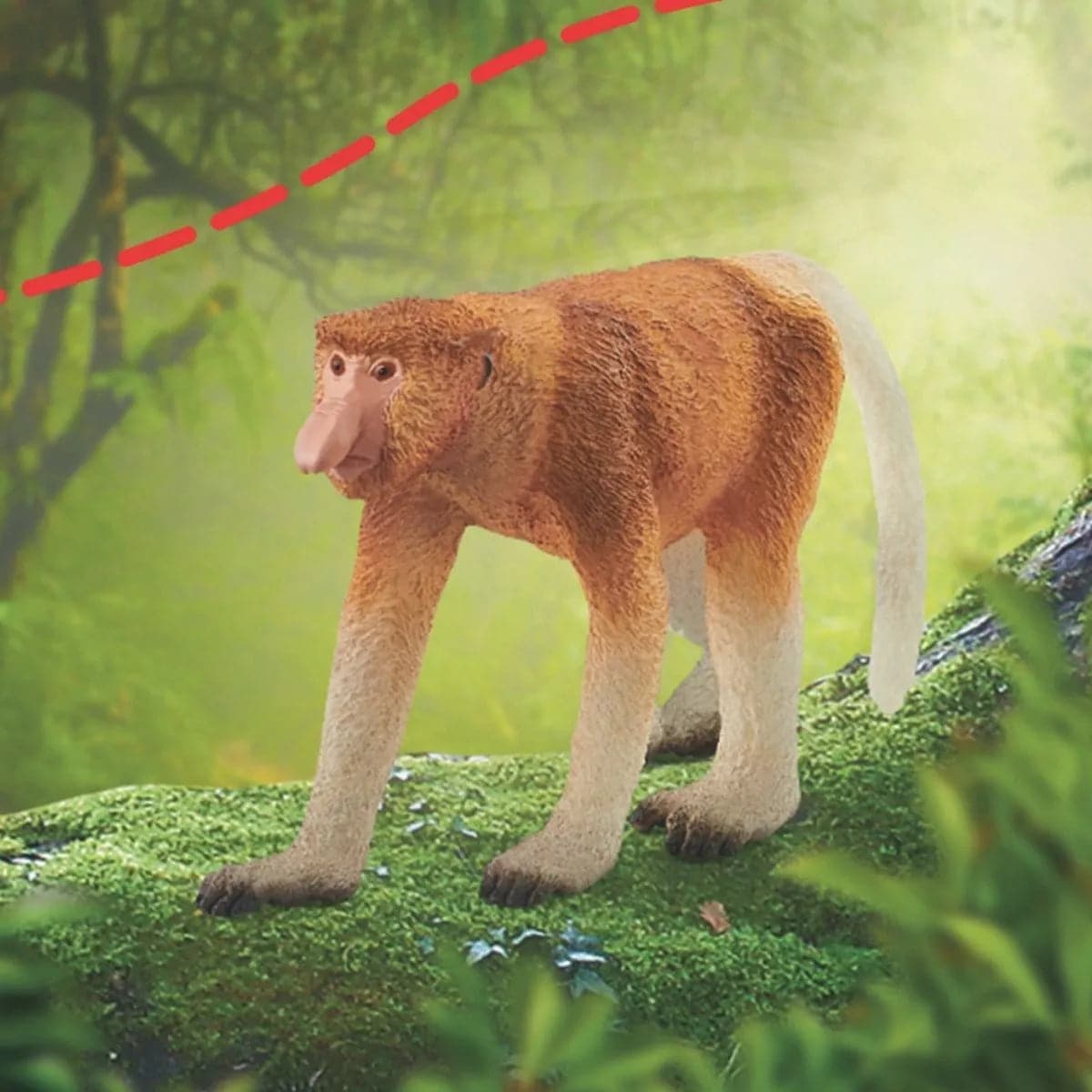Schleich® WILD LIFE Proboscis Monkey with Distinctive Large Nose