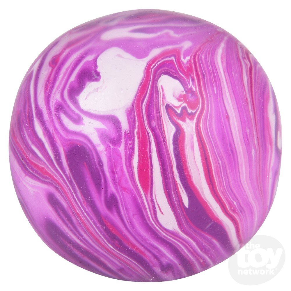 2.33 - Inch Squishable and Stretchable Marbleized Gummy Ball for Kids