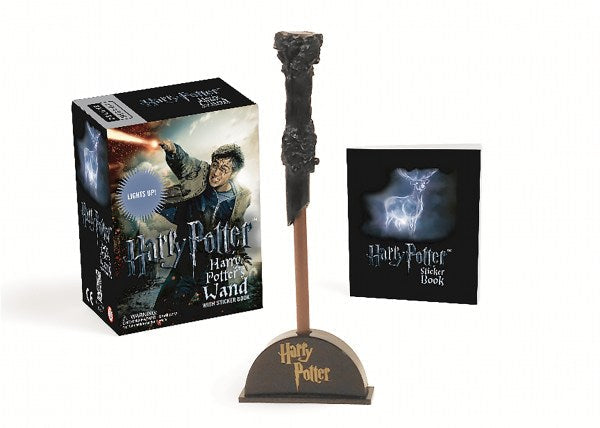Deluxe Light-up Harry Potter Wizard Wand with Film Sticker Book