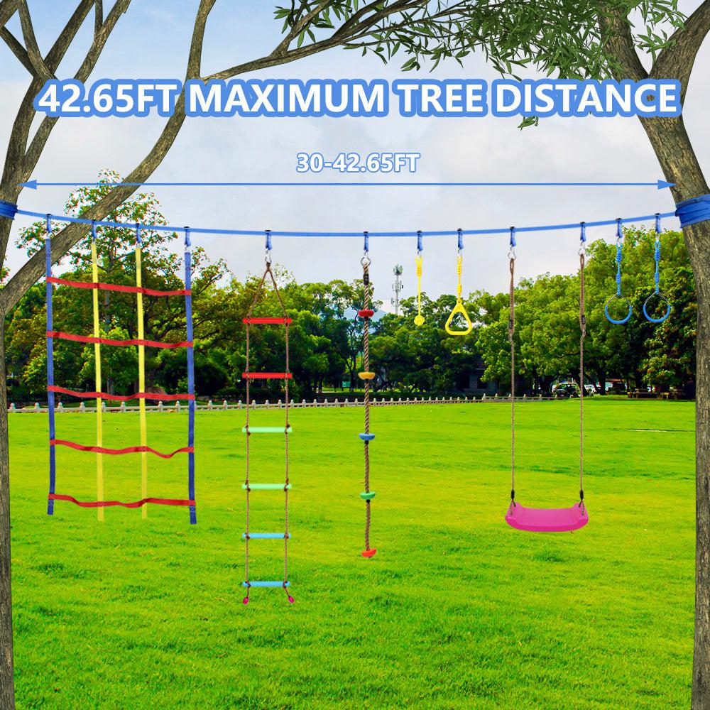 Great Playthings Ninja Warrior Obstacle Course with 8 High - Quality Accessories