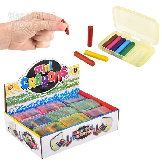 Set of 8 Mini Drawing Crayons Ideal for Kids