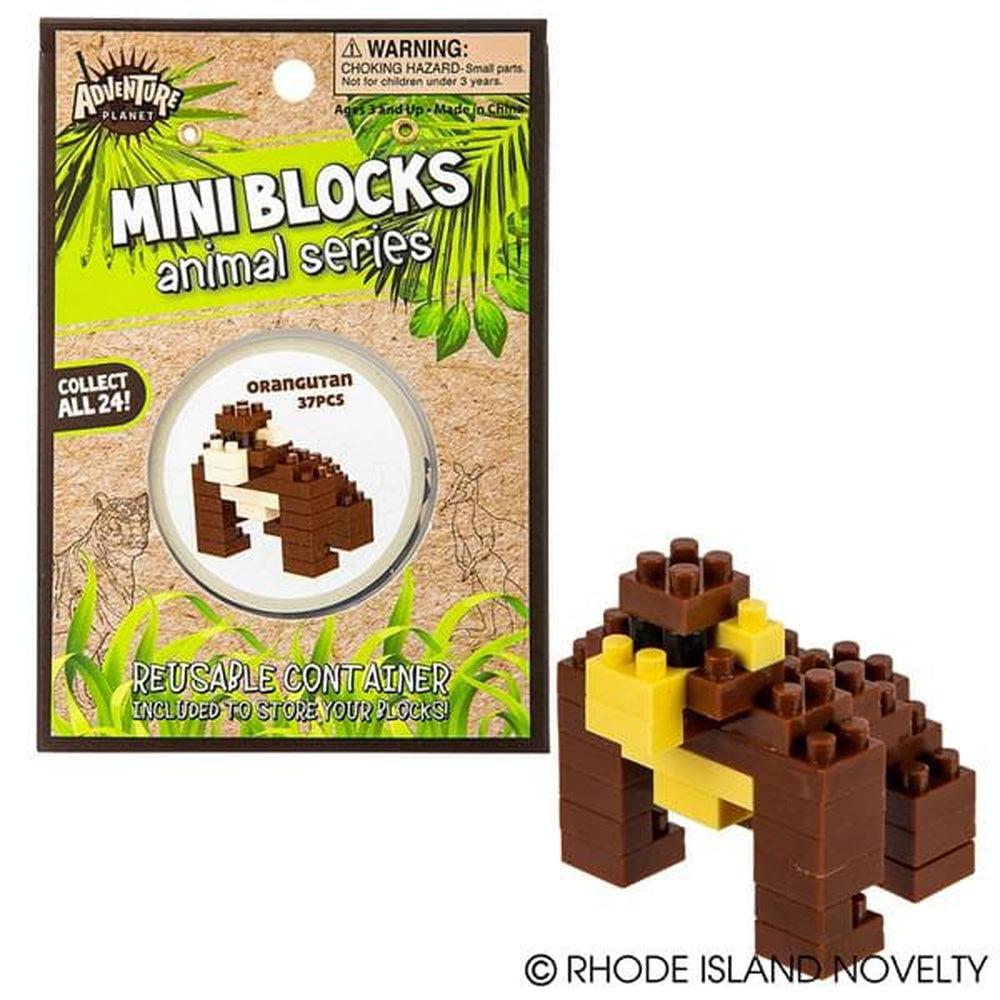 Mini Building Blocks Set - 37 Piece Orangutan Figurine Construction Toy