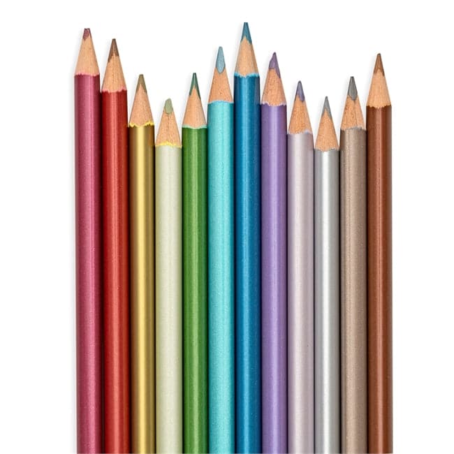 High - Quality Modern Metallics Art Colored Pencils Set