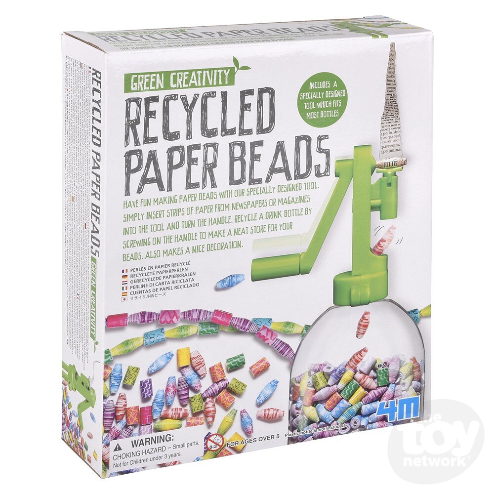 Eco-Friendly Green Creativity Kit: Make Recycled Paper Beads
