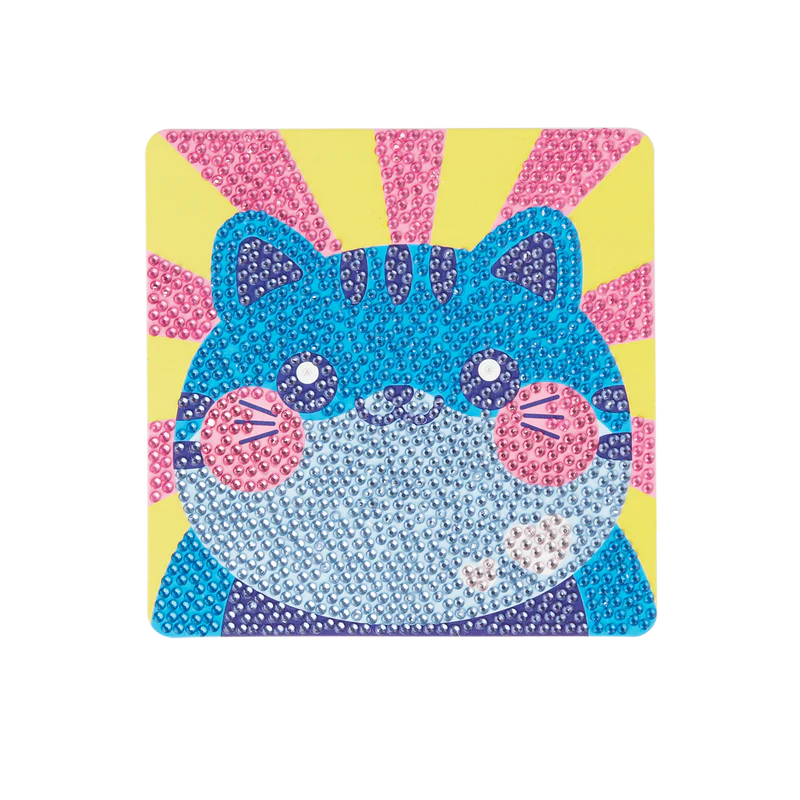 OOLY Razzle Dazzle Do - It - Yourself Mini Gem Art Craft Kit Featuring an Adorable Cat