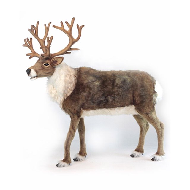 Hansa Nordic Realistic Reindeer 47H Life - Size Stuffed Animal