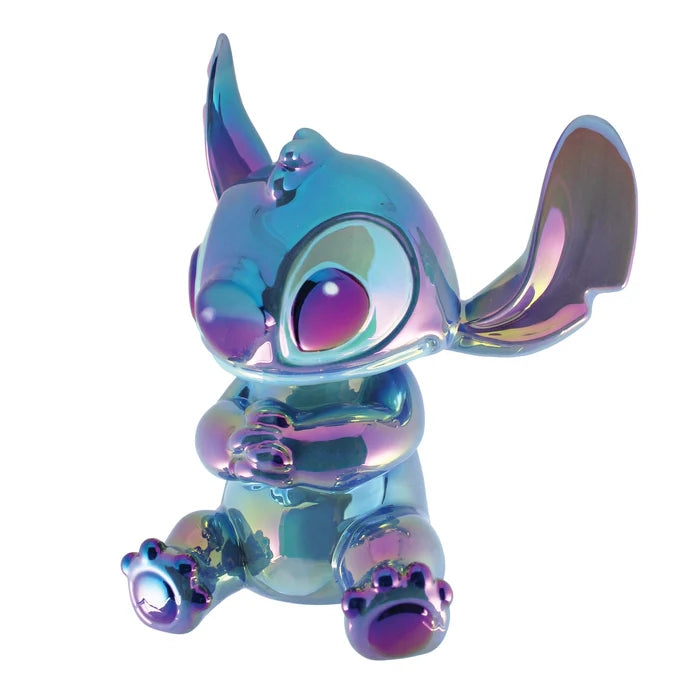 Electroplated Dark Blue Stitch-themed Ceramic Coin Bank