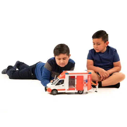 Mercedes-Benz Sprinter Ambulance Toy Model with Driver Figure