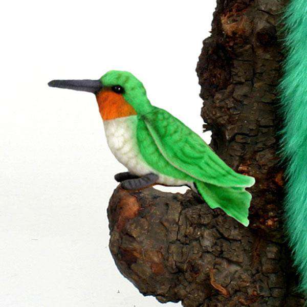 Hansa Realistic Hand - crafted Plush Hummingbird for Ages 3+