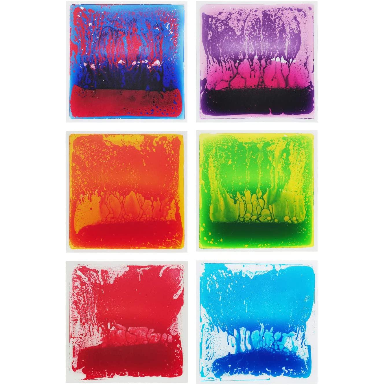 19.7 Square Colorful Liquid-Filled Sensory Floor Tile for Fun and Safety