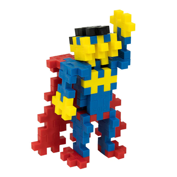 Plus-Plus Building Tube Set - Superhero Theme for Creative Play