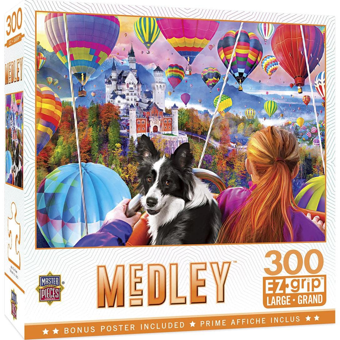 300-Piece EzGrip Medley Puzzle Featuring Neuschwanstein Balloons