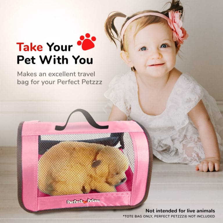 High - Quality Perfect Petzzz Travel Accessories - Stylish Pink Tote Bag
