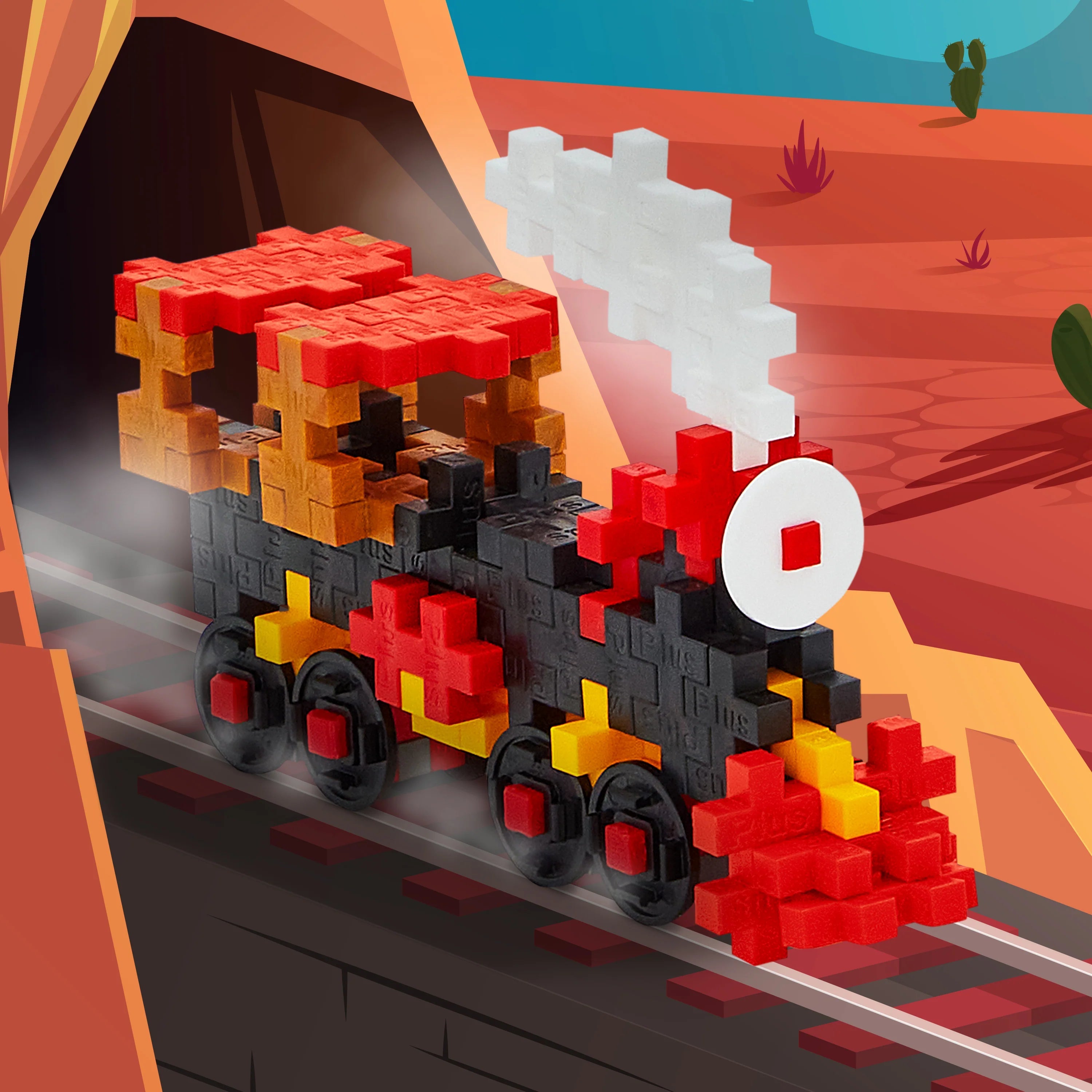 Plus-Plus 70-Piece Train Tube: Endless Creative Building Fun