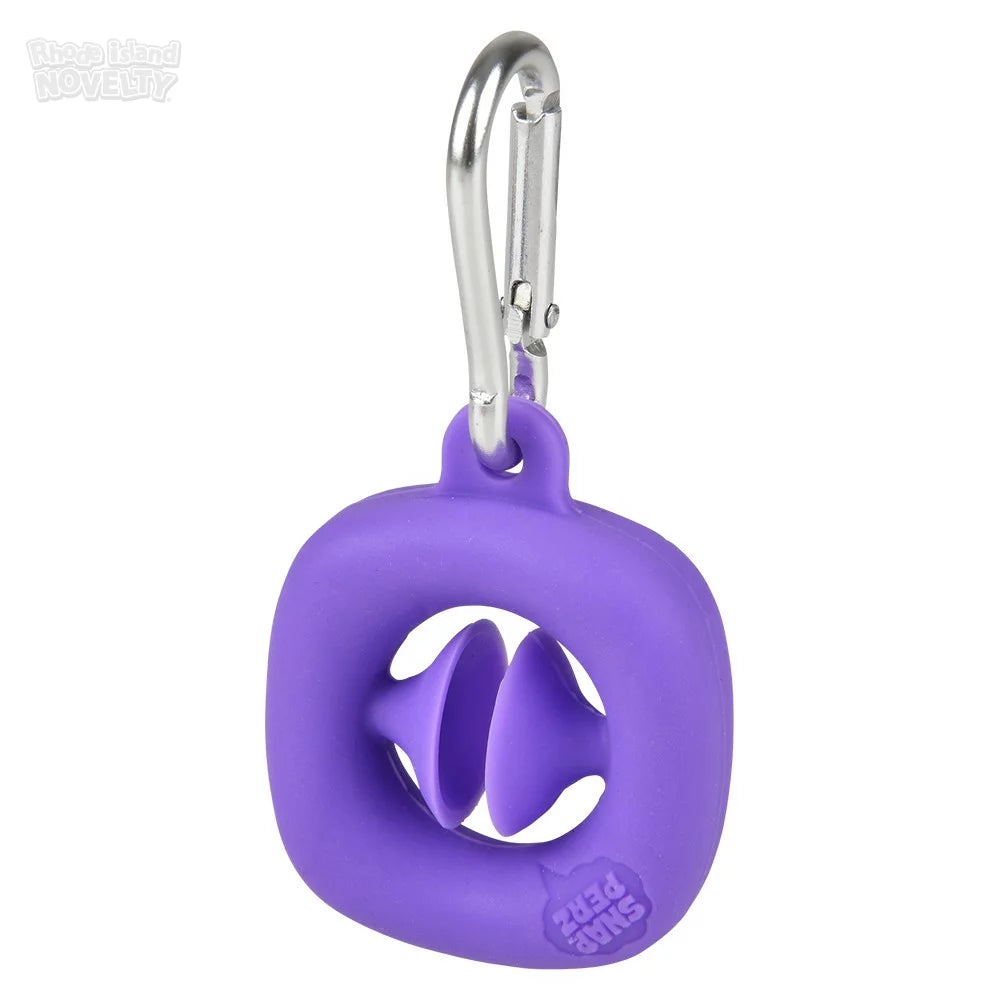 1.75-Inch Mini Snapperz Fidget Toy Keychain Set in Assorted Vibrant Colors
