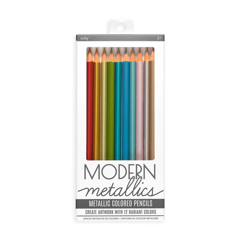 High - Quality Modern Metallics Art Colored Pencils Set