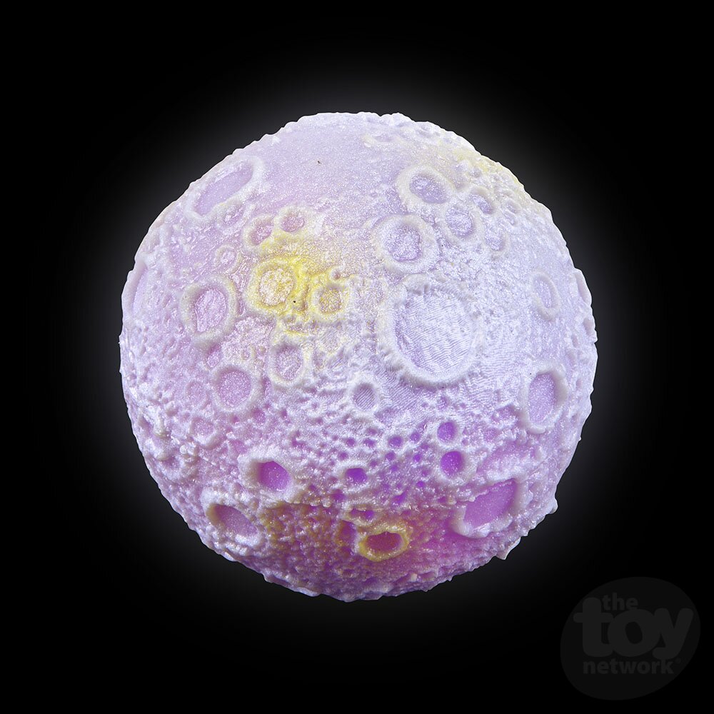 2.75 - inch Illuminated Moon - Bouncing Toy Ball for Indoor and Outdoor Fun