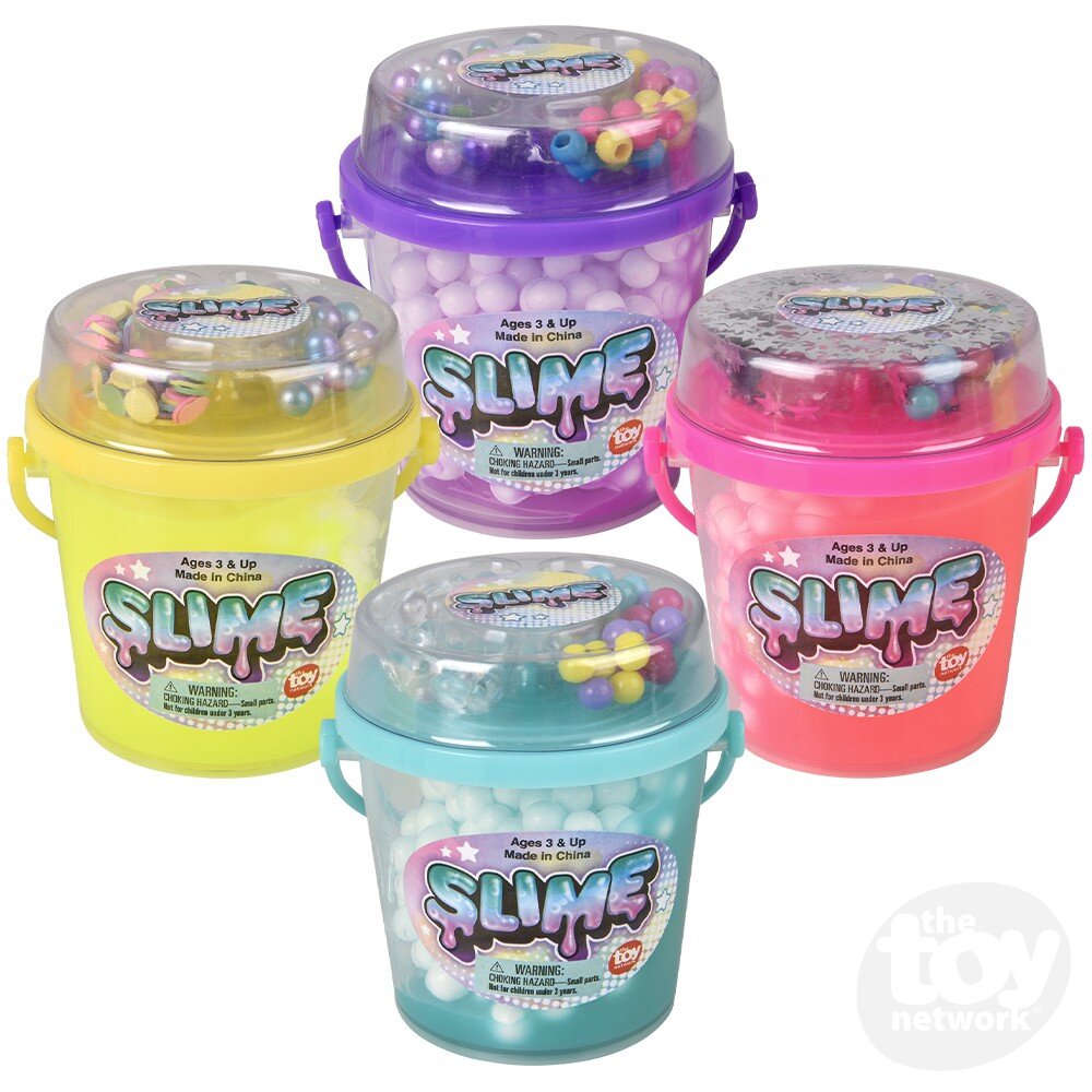 2.5 - Liter Bucket of Assorted - Colored Foam Slime for Engaging Play