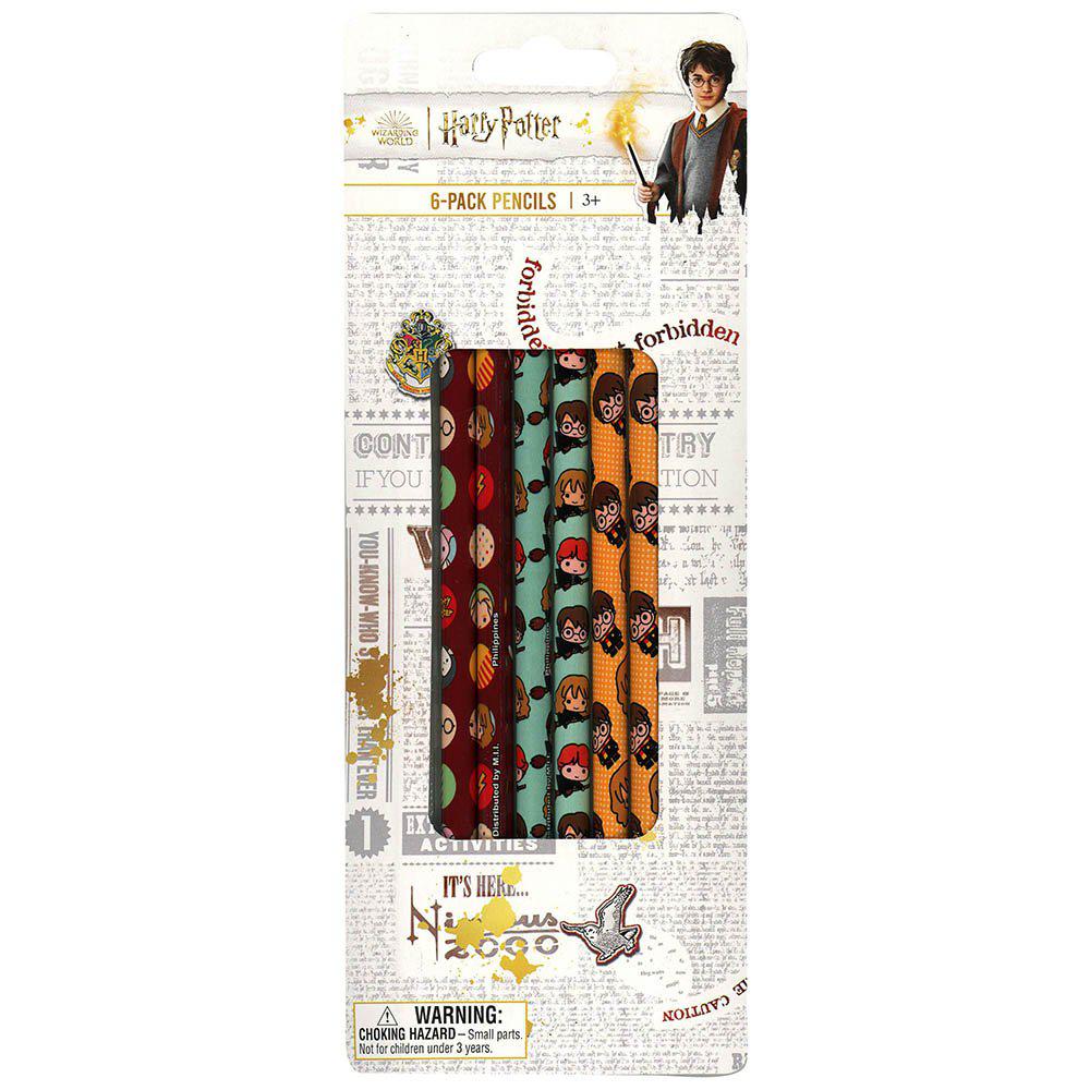 Magical Harry Potter 6 - Piece Pencil Set in Blister Packaging