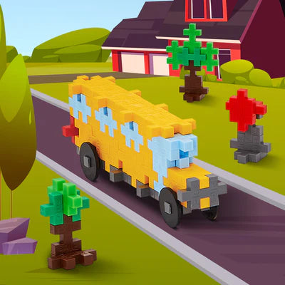 Plus-Plus 70-Piece School Bus Tube: A STEM Toy with Endless Creativity