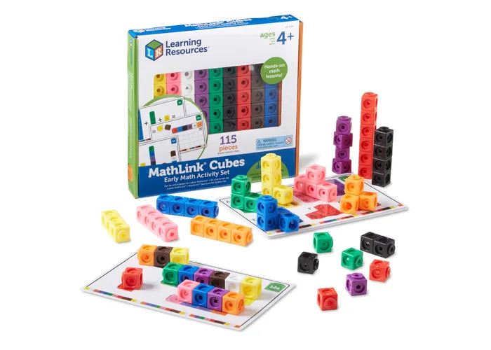 Mathlink Cubes Early Mathematics Activity Set for Kids' Fundamental Math Learning
