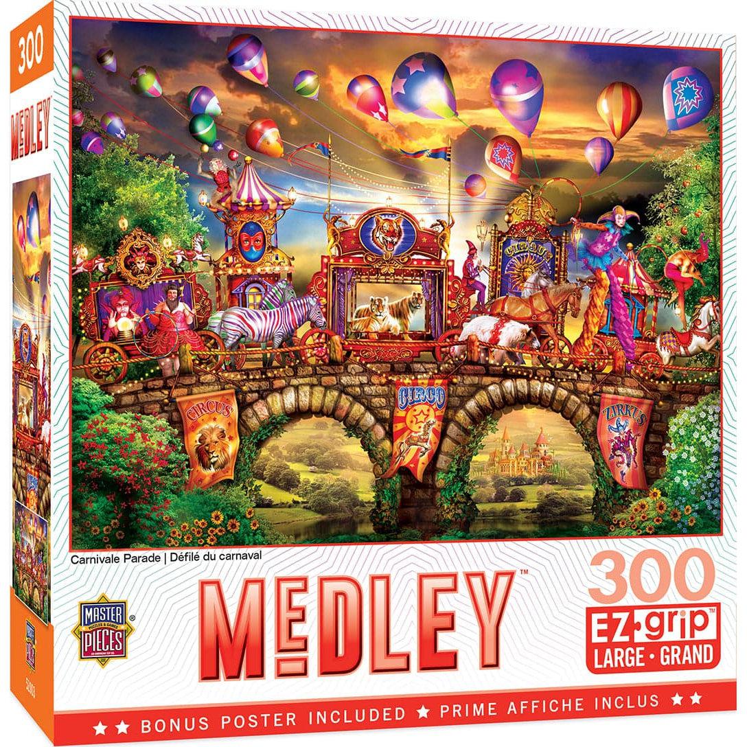 300-Piece EzGrip Medley Puzzle - Colorful Carnivale Parade