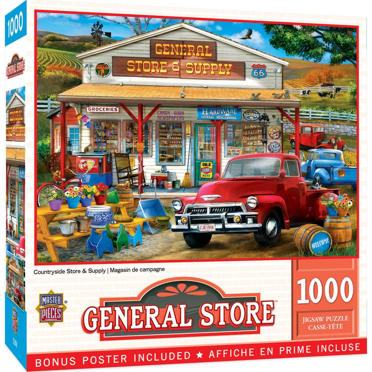 1000 Piece Jigsaw Puzzle of a General Countryside Store and Supply Along Route 66