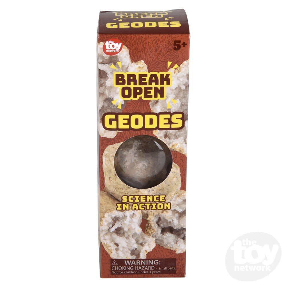 Two High - Quality Break - Open Geodes for Crystal Discovery