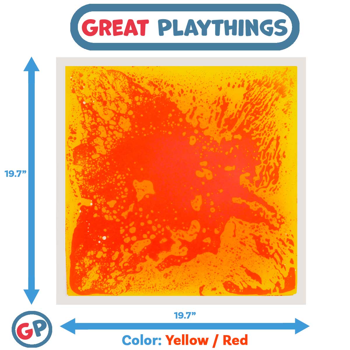19.7 Square Colorful Liquid-Filled Sensory Floor Tile for Fun and Safety