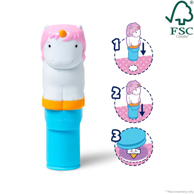 Melissa & Doug Sticker WOW! Unicorn Activity Pad with Collectible Sticker Stamper