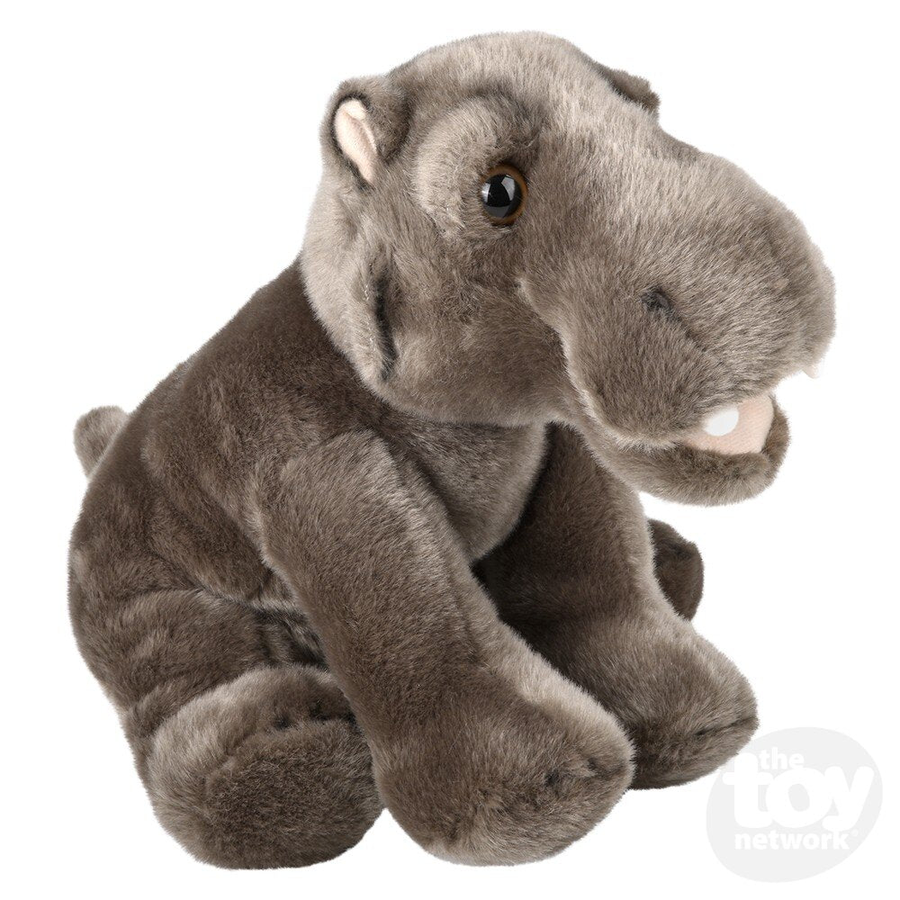 12-Foot High-Quality Heirloom Soft Grey Plush Floppy Hippo