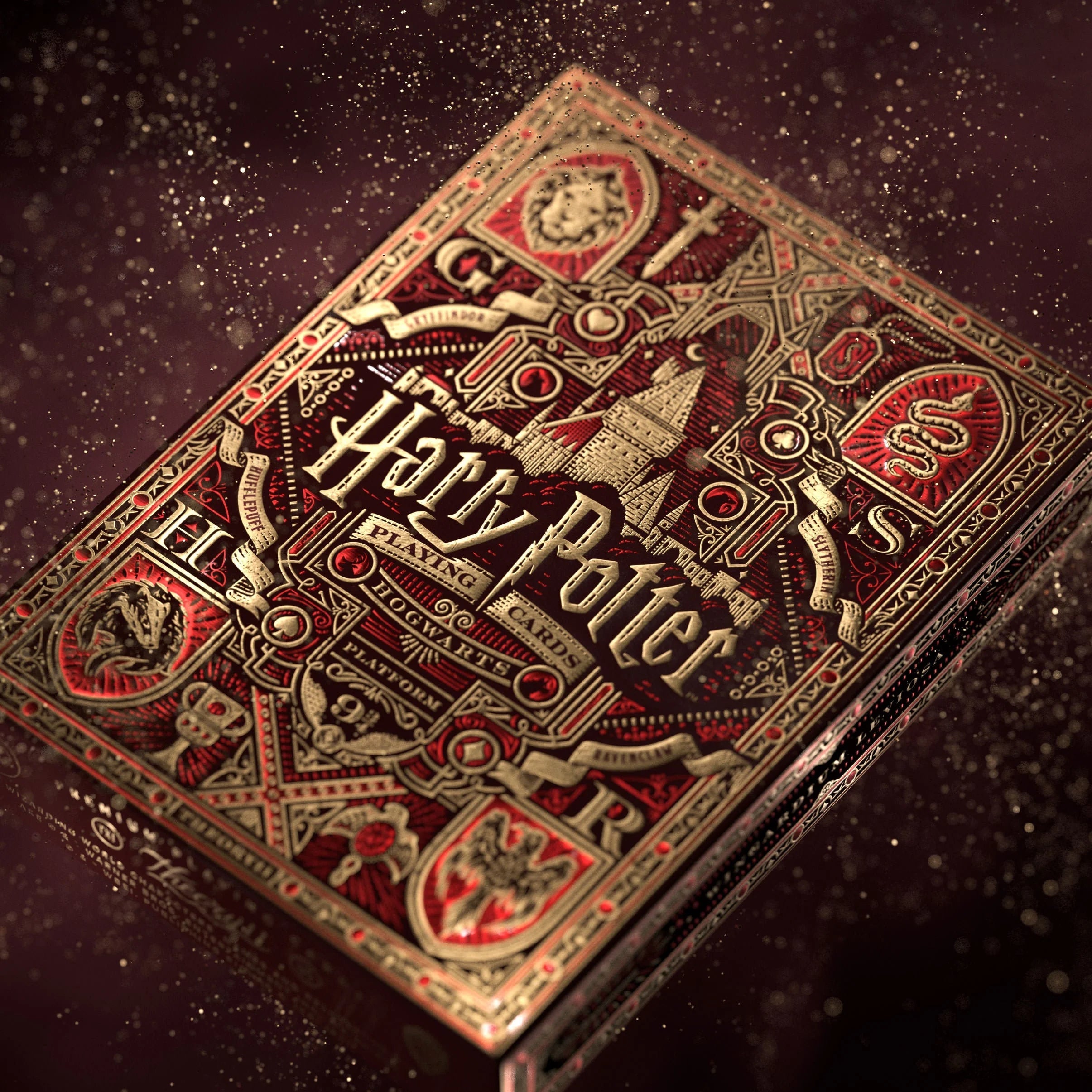 High - Quality Harry Potter Themed Red Playing Cards for Card Games