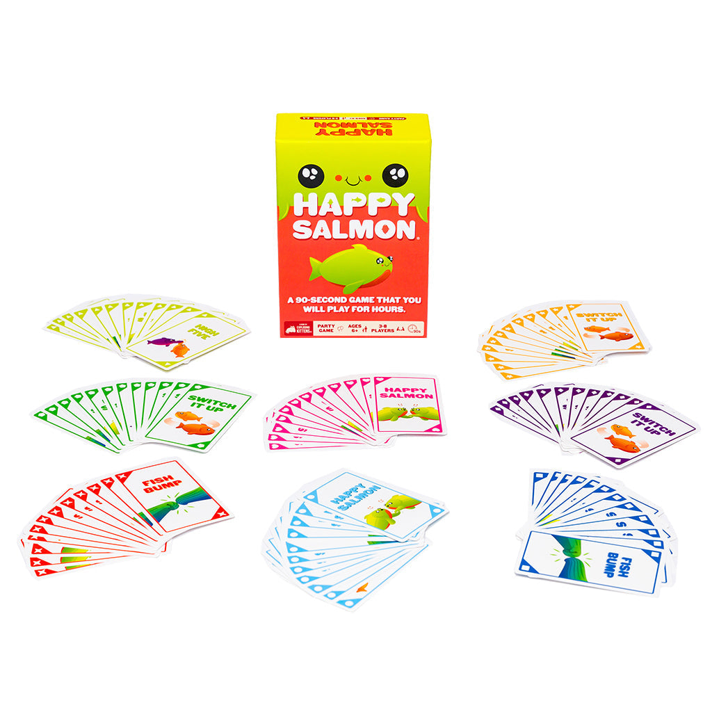 Happy Salmon: An Addictive 90 - Second Party Game for 3 - 8 Players