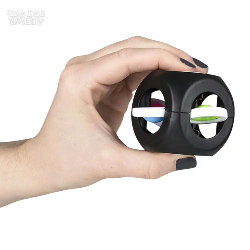 Two-piece Spinning Cube Fidget Toy for Stress Relief