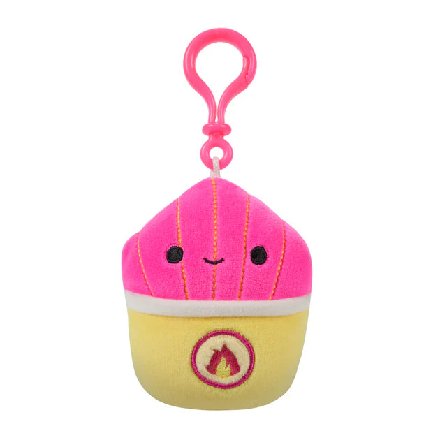 3.5-inch Neon Squishmallows Junk Food Plush Clip-On Toy