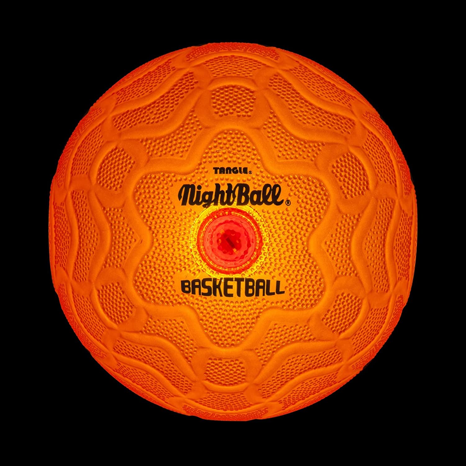 Orange Glow-in-the-Dark LED Light-Up Basketball by Tangle Creations