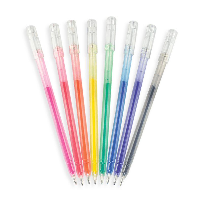 Sparkling Radiant Writers Glitter Gel Pens Set for Creative Writing and Drawing