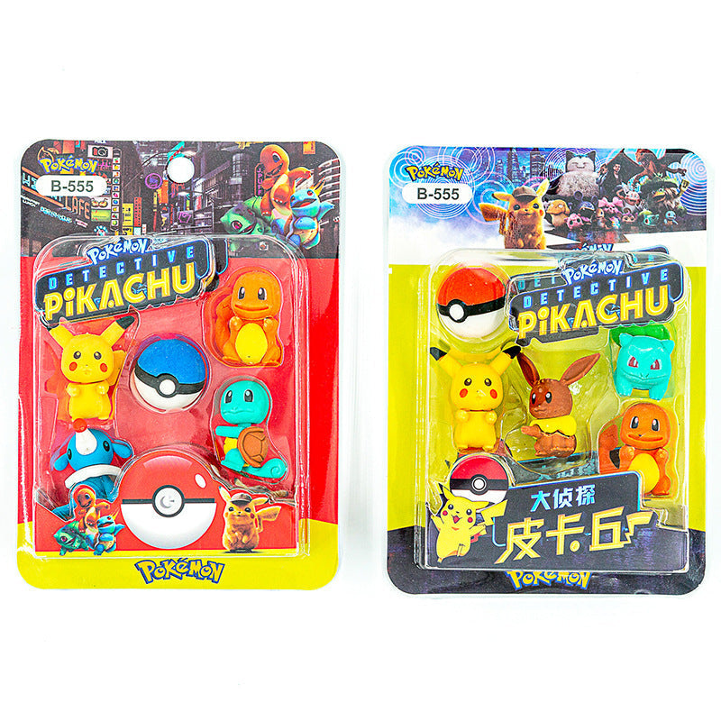 Mini Collectible Eraser Cards from the Pokémon Series