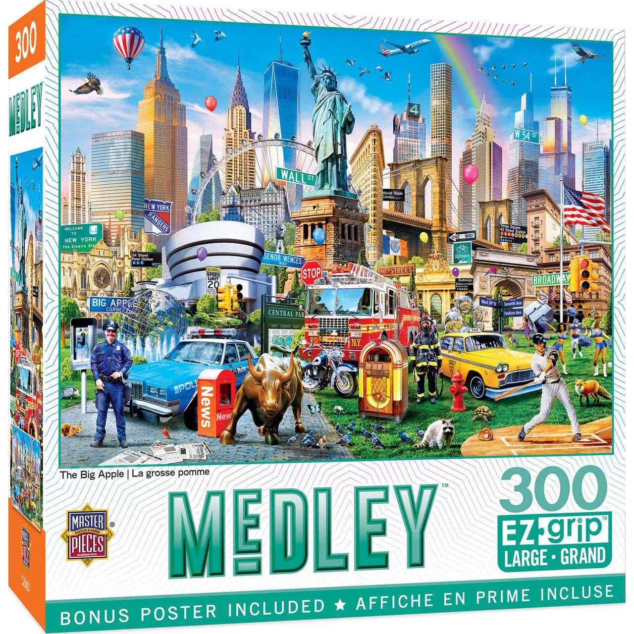 300-Piece EZ Grip Medley Puzzle Featuring Big Apple Landmarks
