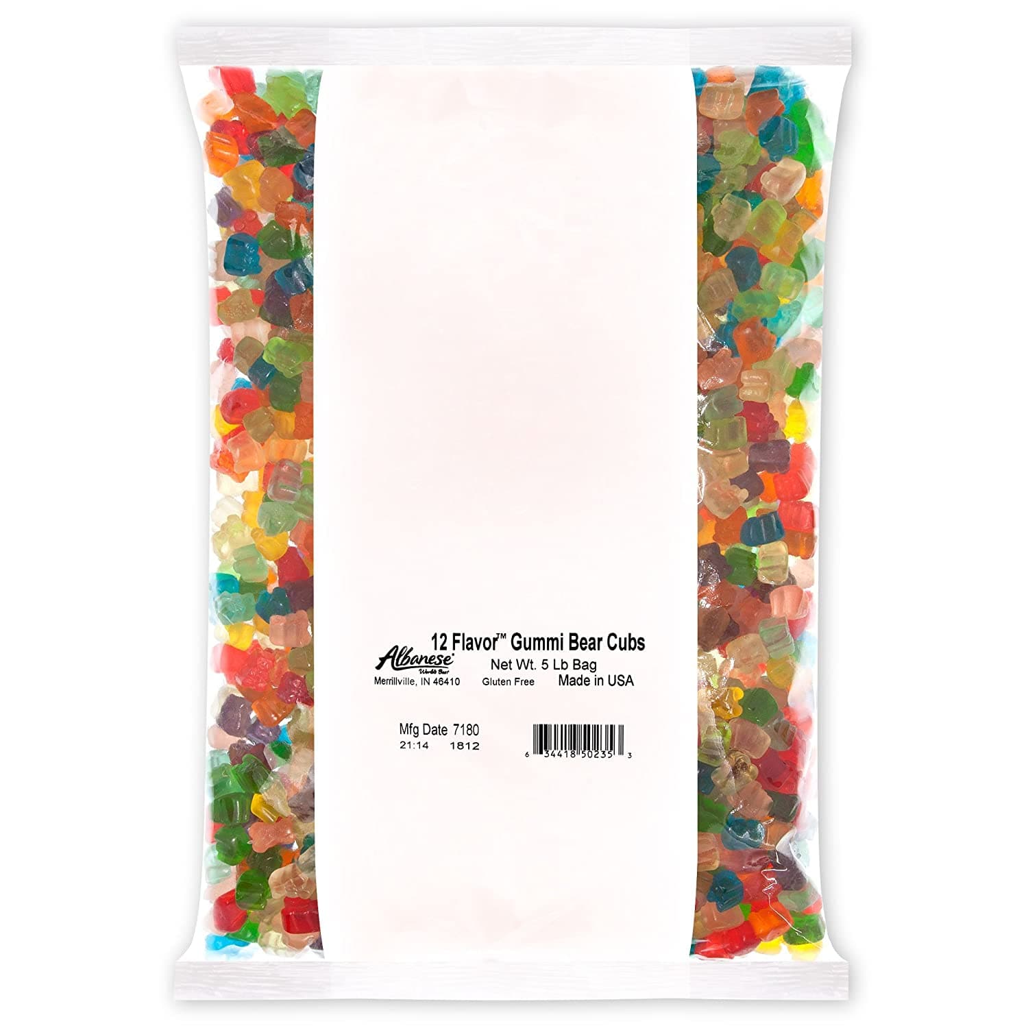 5 lb. Bag of 12 Flavor Delicious Gummi Bear Cubs