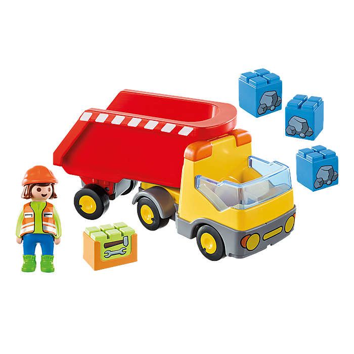 1.2.3. Construction Dump Truck Toy for Little Builders