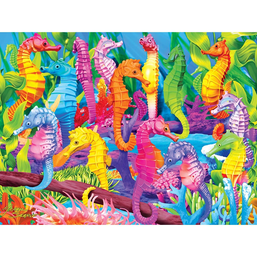 300-Piece Glow-in-the-Dark Puzzle with Singing Seahorses