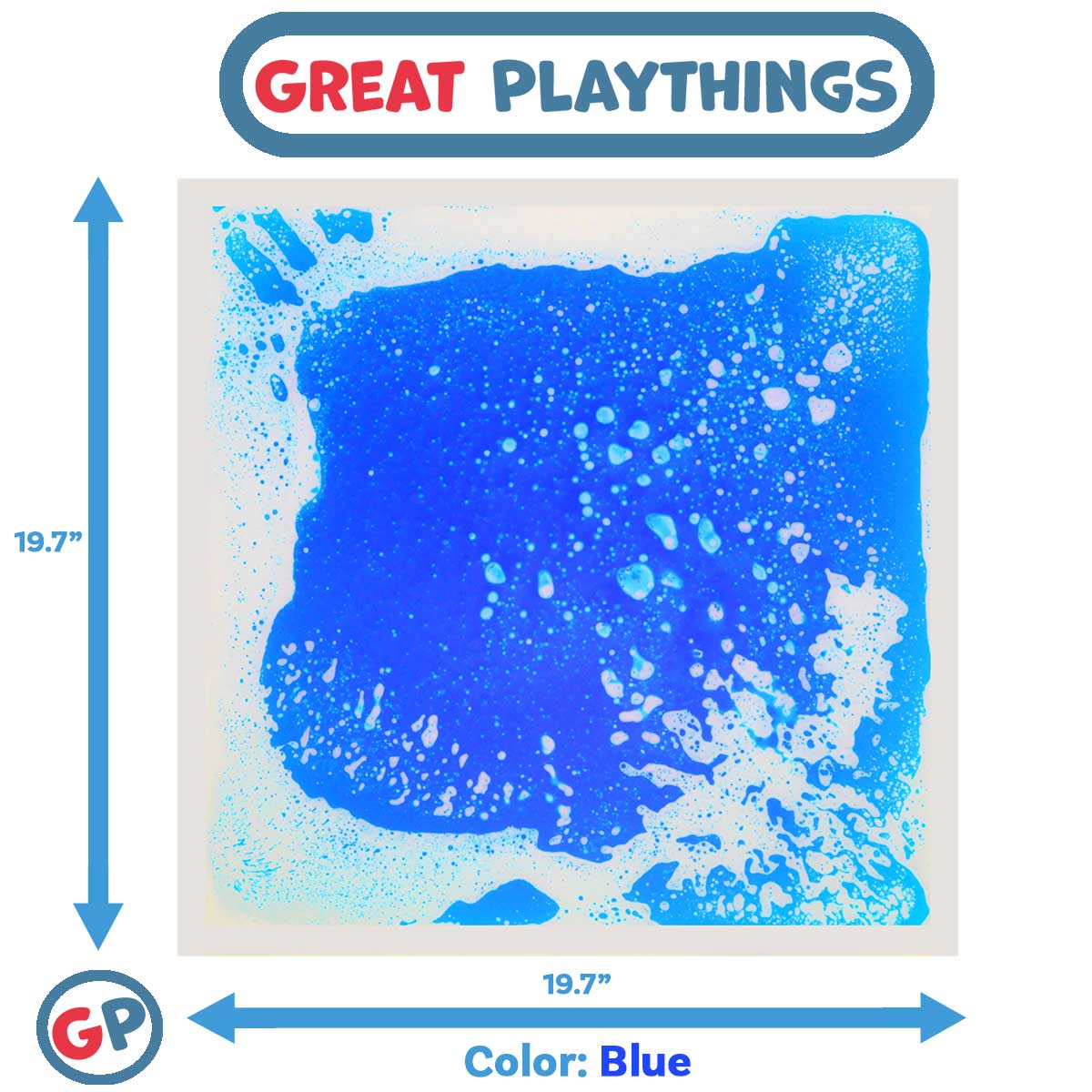 19.7 Square Colorful Liquid-Filled Sensory Floor Tile for Fun and Safety