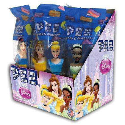Collectible Disney Princesses Assorted Styles Pez Blister Card Candy Dispenser
