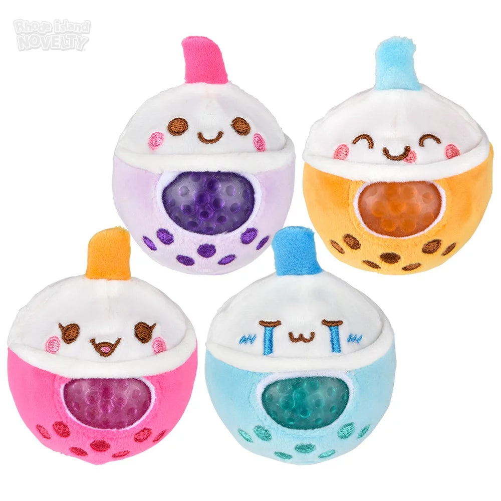 3-piece Soft and Squeezable Bubble Tea Bead-filled Plush Toys