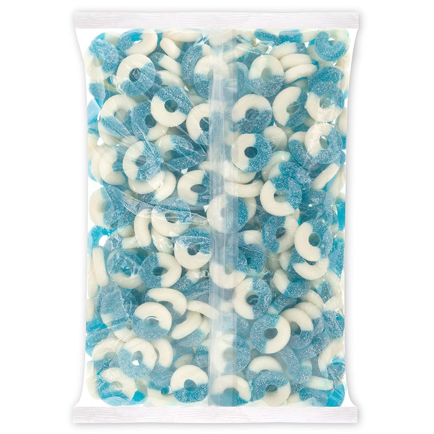 4.5 lb. Bag of Delicious Blue Raspberry Flavored Gummi Rings