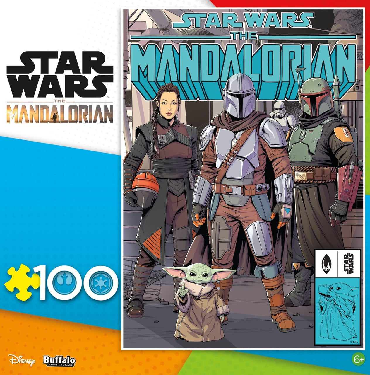 Star Wars: The Mandalorian - 100 Piece Legendary Bounty Puzzle