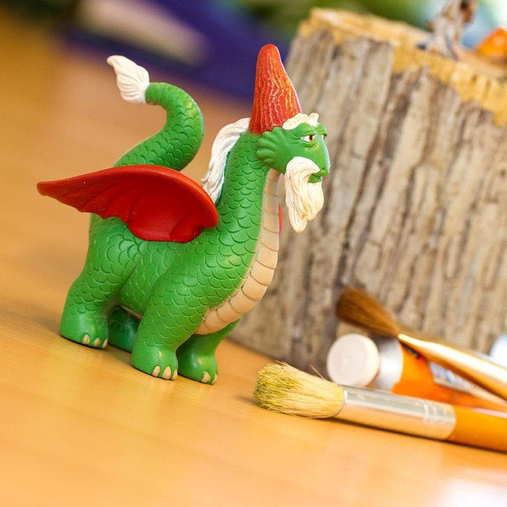 Hand - painted Fantasy Gnome Dragon Toy for Imaginative Play